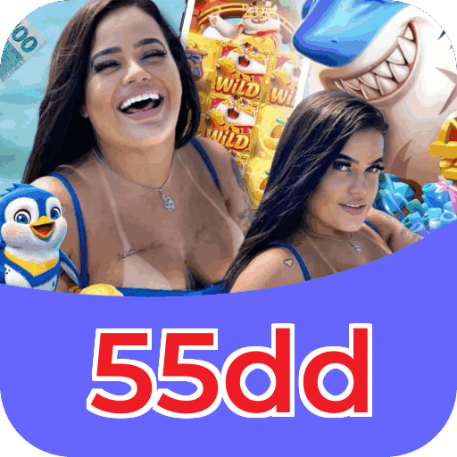 Passo a passo visual mostrando processo de download e instalação do aplicativo 55dd
